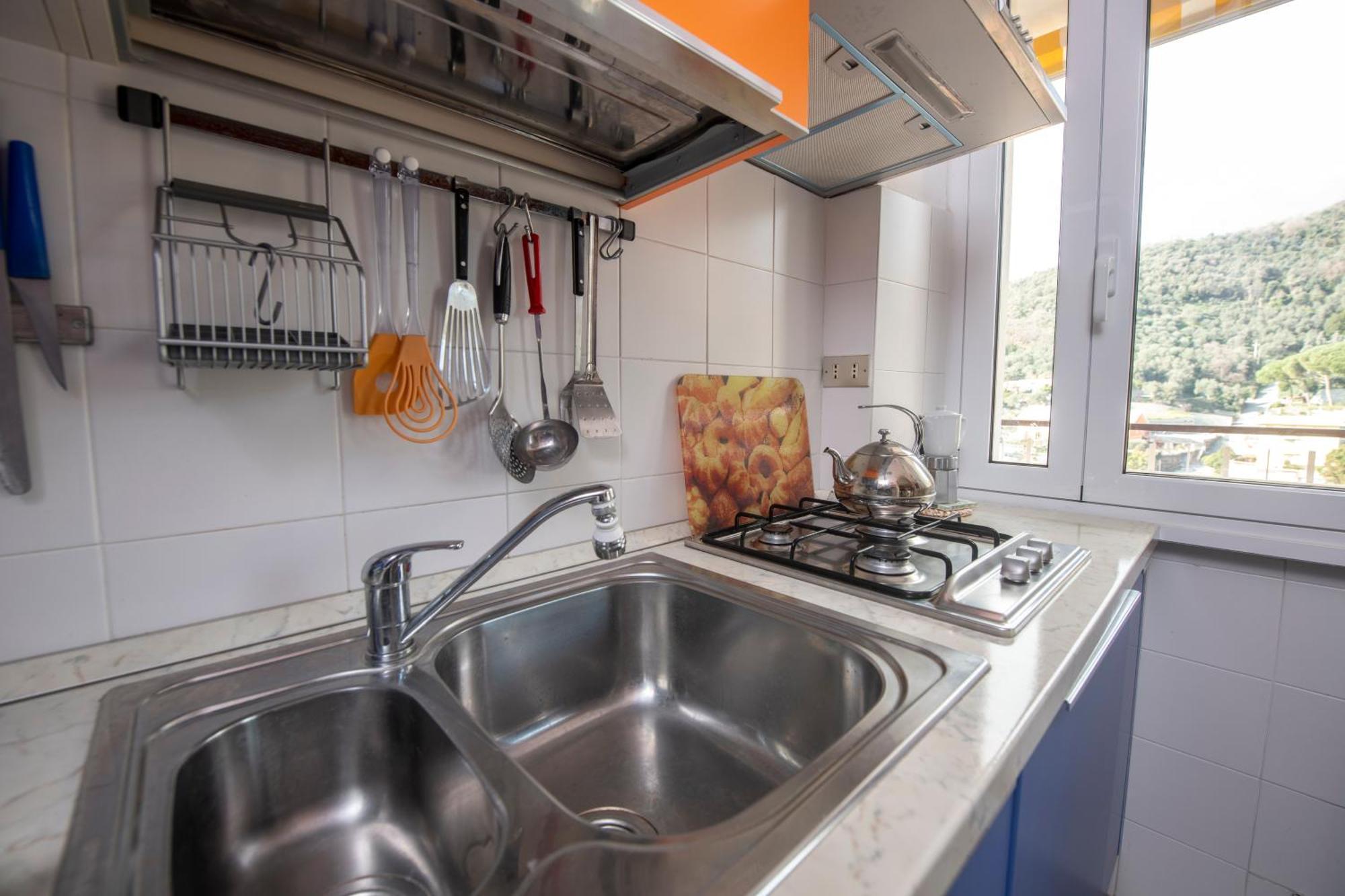 239 - Casa Del Sole Vista Mare Moneglia - 5Minuti A Piedi Dal Mare - Parcheggio Privato Leilighet Eksteriør bilde