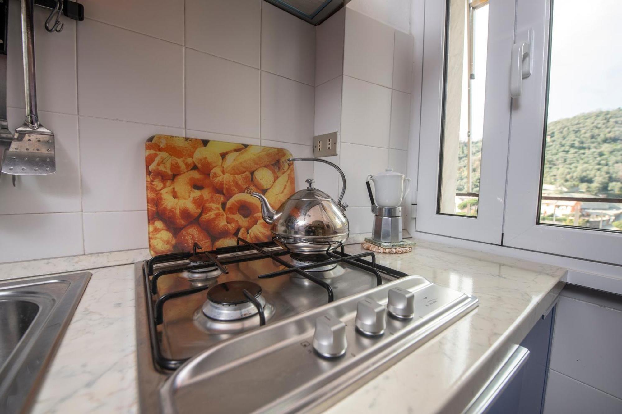 239 - Casa Del Sole Vista Mare Moneglia - 5Minuti A Piedi Dal Mare - Parcheggio Privato Leilighet Eksteriør bilde