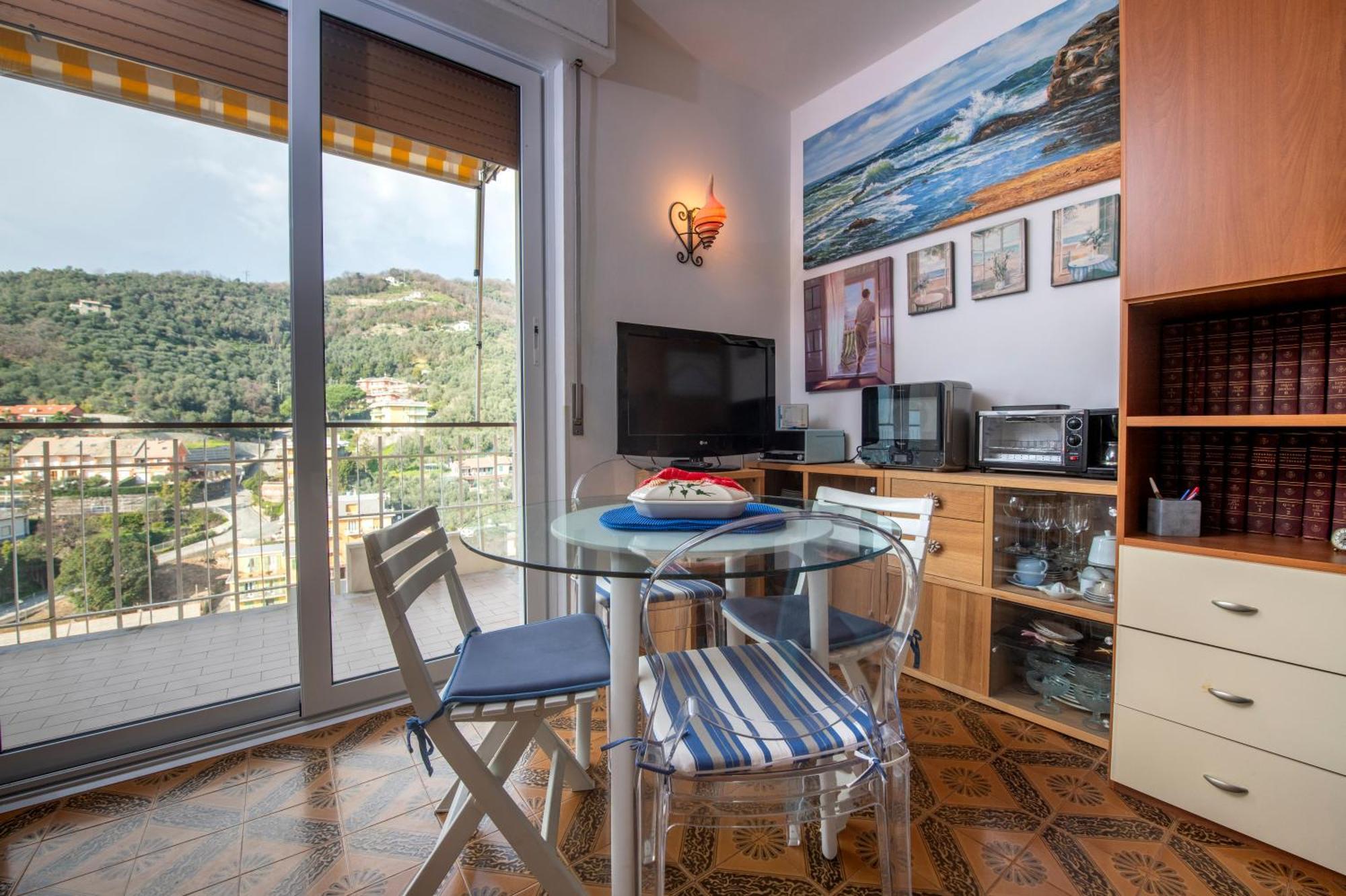 239 - Casa Del Sole Vista Mare Moneglia - 5Minuti A Piedi Dal Mare - Parcheggio Privato Leilighet Eksteriør bilde
