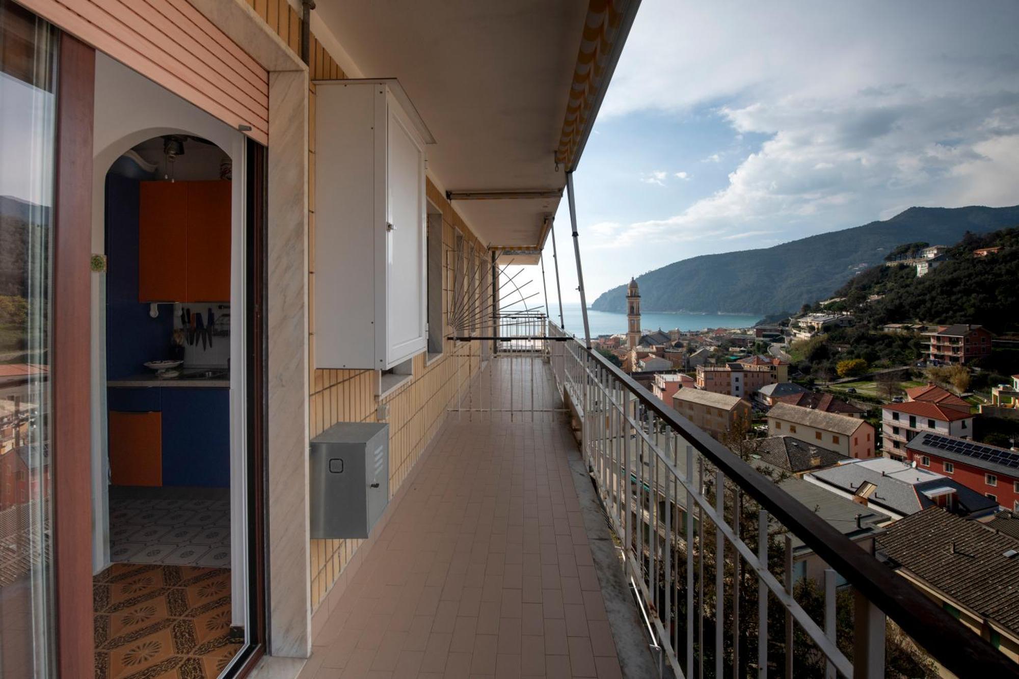 239 - Casa Del Sole Vista Mare Moneglia - 5Minuti A Piedi Dal Mare - Parcheggio Privato Leilighet Eksteriør bilde